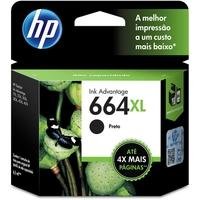 Cartucho de Tinta HP 664XL, Preto - F6V31AB Obtenha a qualidade da HP que você conhece e confia. Imprima documentos todos os dias com texto e imagens 
