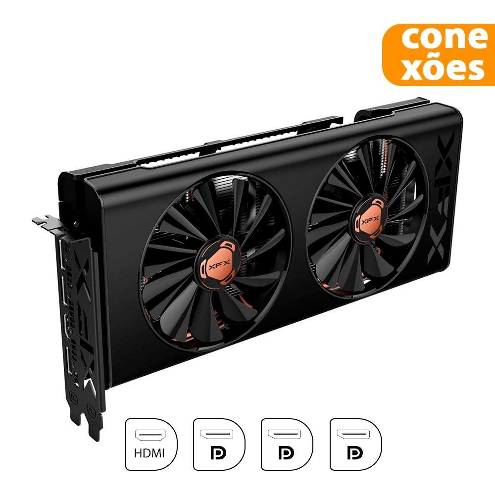 Imagem 5 de 5 do produto Placa de Vídeo XFX AMD Radeon RX 5500 XT THICC II Pro, 8GB, GDDR6 - RX-55XT8DFD6