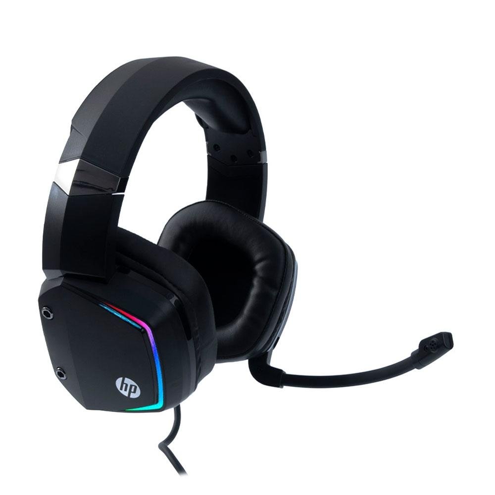 Headset Gamer HP H320, LED, Drivers 50mm - 8AA13AAUUF | KaBuM!