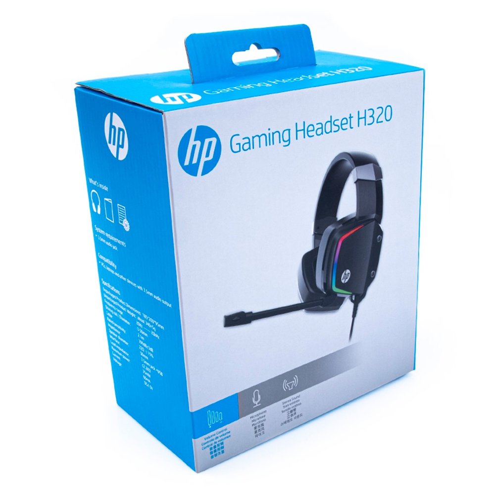 Headset Gamer HP H320, LED, Drivers 50mm - 8AA13AAUUF Headset Gamer HP H320, LED, Drivers 50mm - 8AA13AAUUF