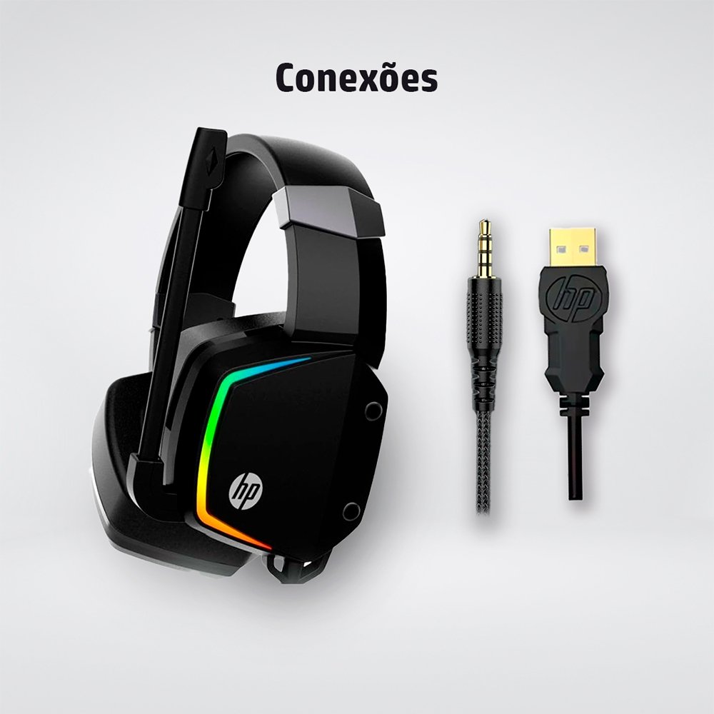 Headset Gamer HP H320, LED, Drivers 50mm - 8AA13AAUUF - view 10