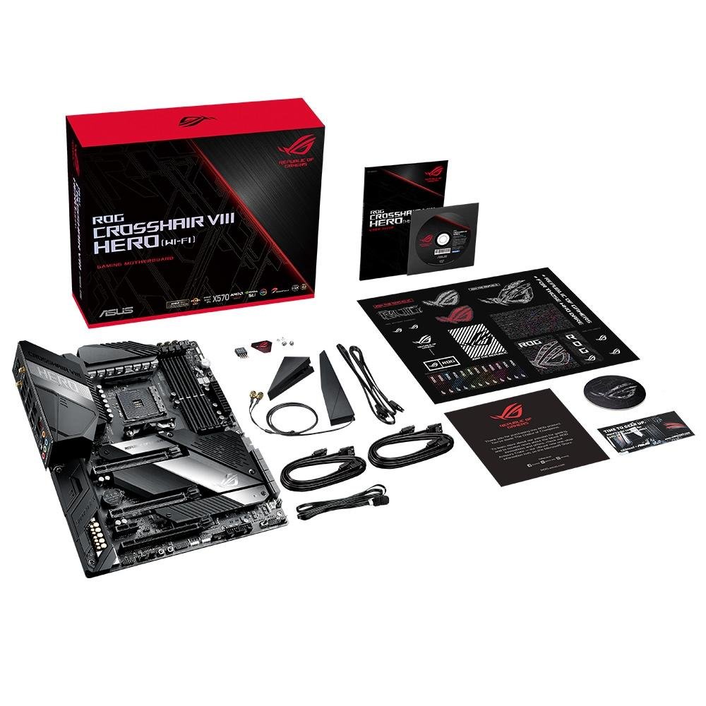 Placa Mãe Asus ROG Crosshair VIII Hero Wi-Fi, AMD AM4, ATX, DDR4