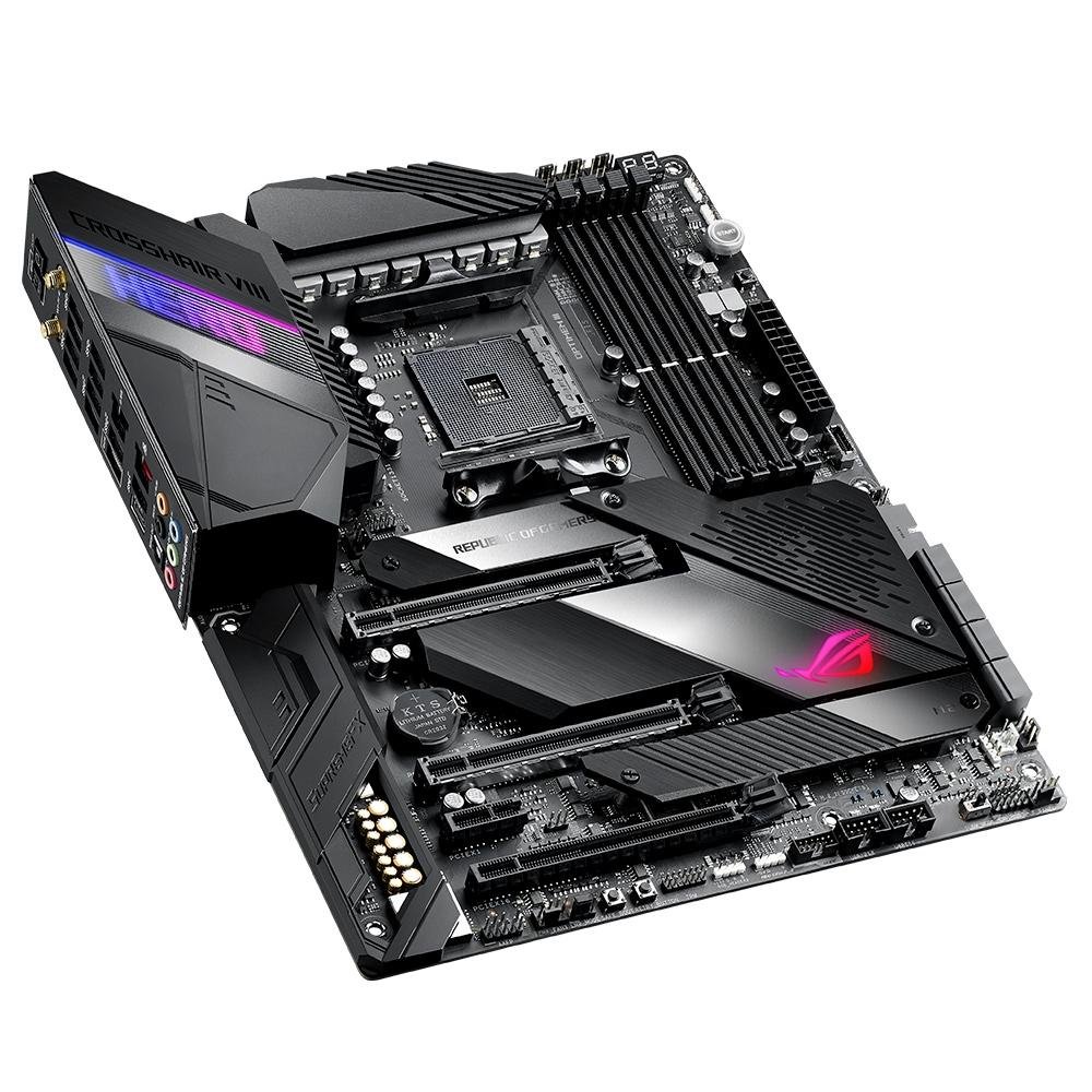 マザーボード ROG CROSSHAIR VIII HERO Placa Mãe Asus ROG Crosshair VIII Hero Wi-Fi, AMD AM4, ATX, DDR4