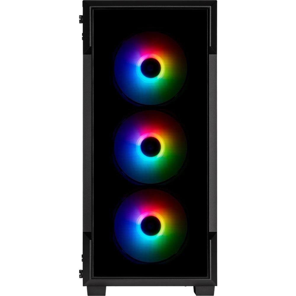 Imagem 4 de 8 do produto Gabinete Gamer Corsair ICUE 220T TG, RGB, Mid-Tower, ATX, Lateral e Frontal em Vidro Temperado, Com FAN, Preto - CC-9011190