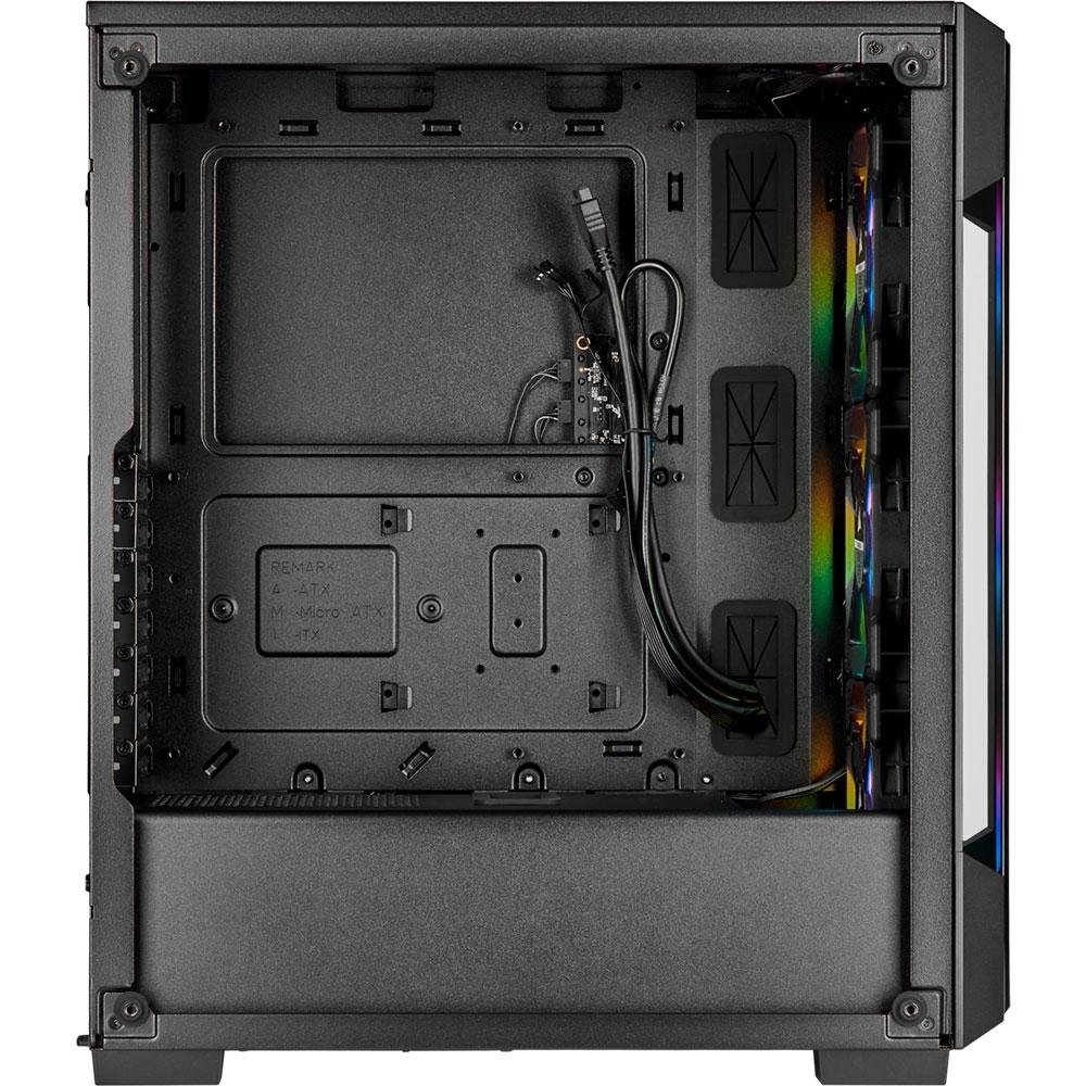 Imagem 7 de 8 do produto Gabinete Gamer Corsair ICUE 220T TG, RGB, Mid-Tower, ATX, Lateral e Frontal em Vidro Temperado, Com FAN, Preto - CC-9011190