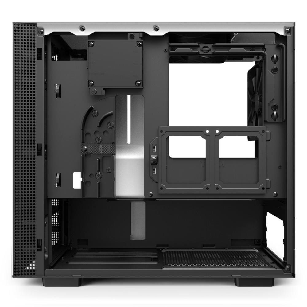 Gabinete Gamer NZXT H210i, Mid Tower, RGB, com FAN, Lateral em Vidro, Branco - CA-H210I-W1