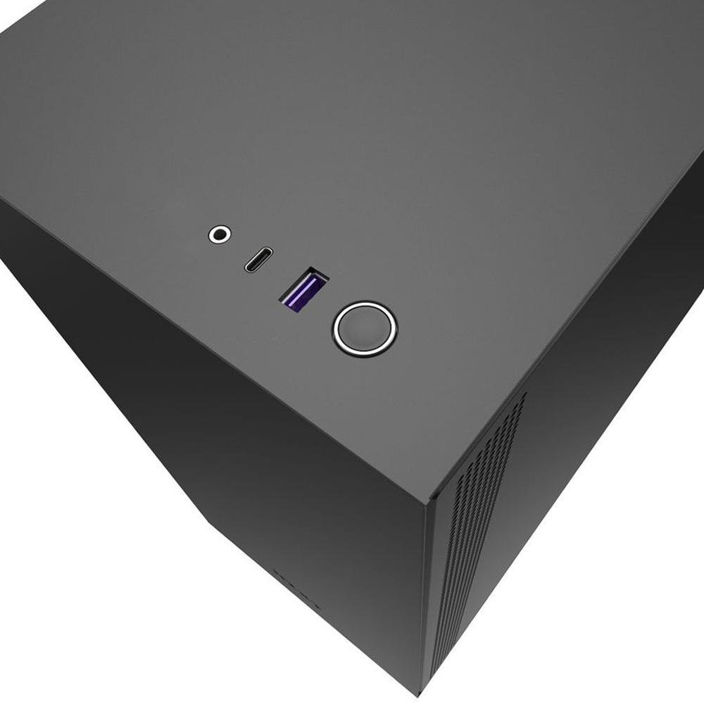 Imagem 6 de 7 do produto Gabinete Gamer NZXT H510, Mid Tower, com FAN, Lateral em Vidro - CA-H510B-B1