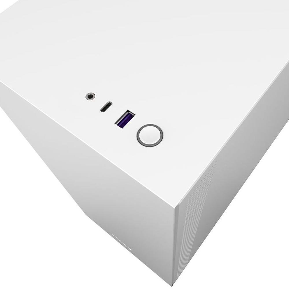 Imagem 6 de 7 do produto Gabinete Gamer NZXT H510, Mid Tower, com FAN, Lateral em Vidro, Branco - CA-H510B-W1