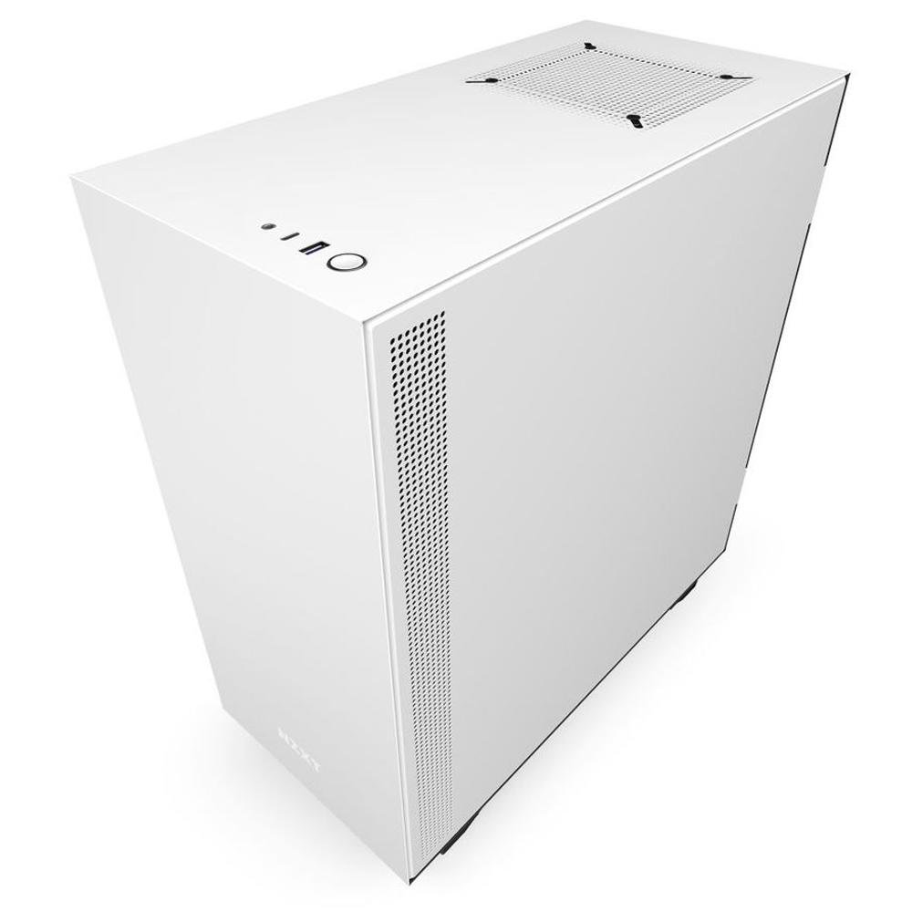 Imagem 2 de 7 do produto Gabinete Gamer NZXT H510, Mid Tower, com FAN, Lateral em Vidro, Branco - CA-H510B-W1