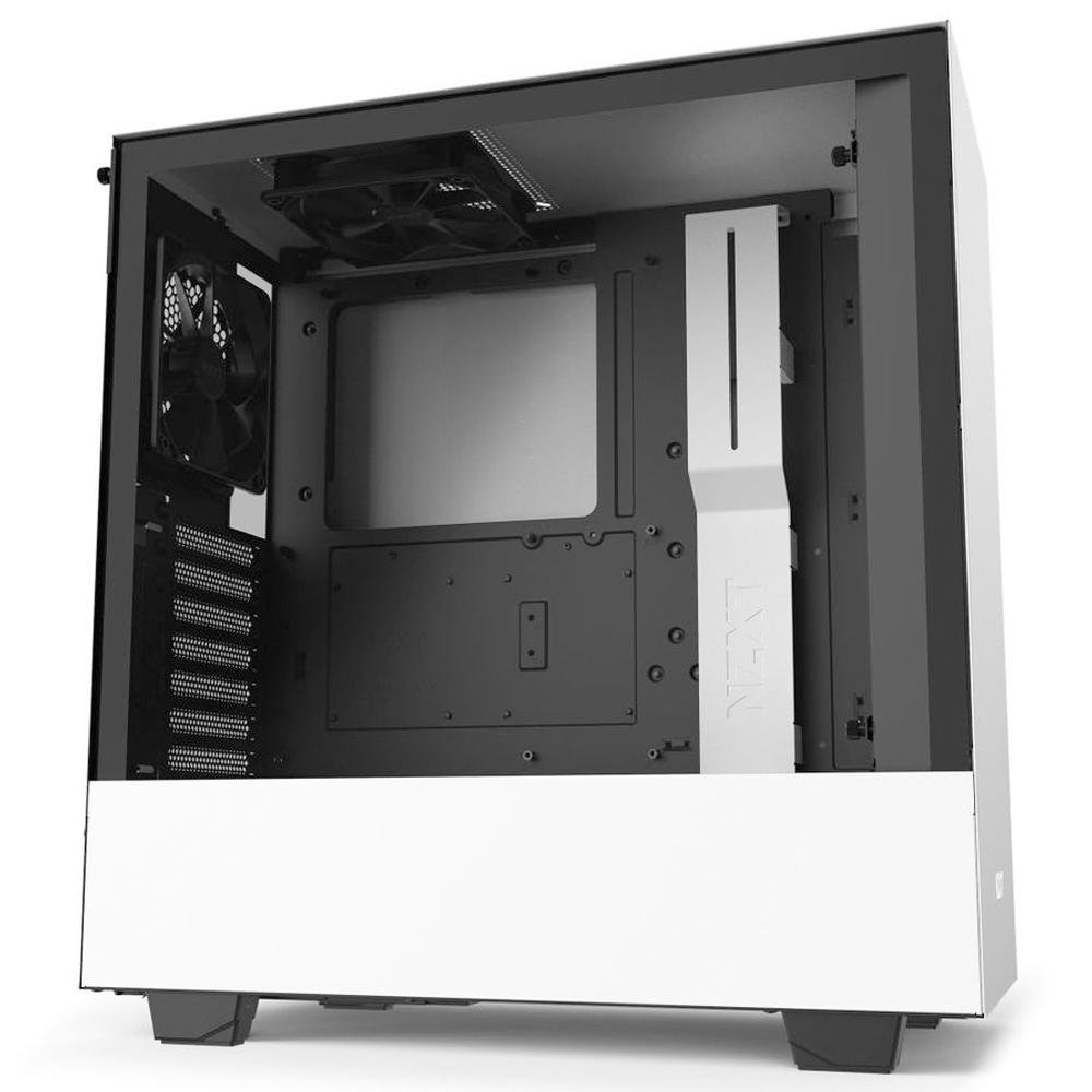 Imagem 4 de 7 do produto Gabinete Gamer NZXT H510, Mid Tower, com FAN, Lateral em Vidro, Branco - CA-H510B-W1