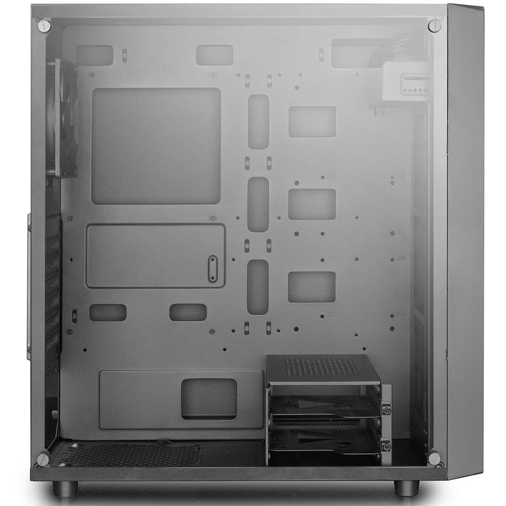 Imagem 4 de 6 do produto Gabinete Gamer Deepcool E-Shield, Mid Tower, com FAN, Lateral em Vidro - DP-ATX-E-SHIELD