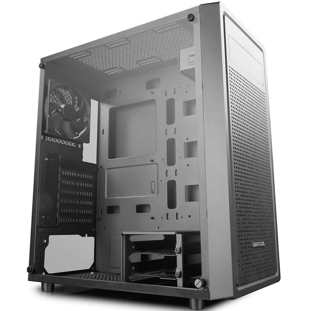 Imagem 3 de 6 do produto Gabinete Gamer Deepcool E-Shield, Mid Tower, com FAN, Lateral em Vidro - DP-ATX-E-SHIELD