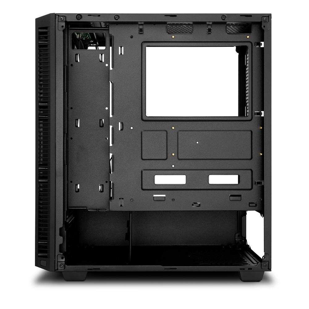 Imagem 8 de 12 do produto Gabinete Gamer Redragon Grapple, Mid Tower, ATX, RGB, Lateral em Vidro, Sem FANs, Preto - GC-607BK