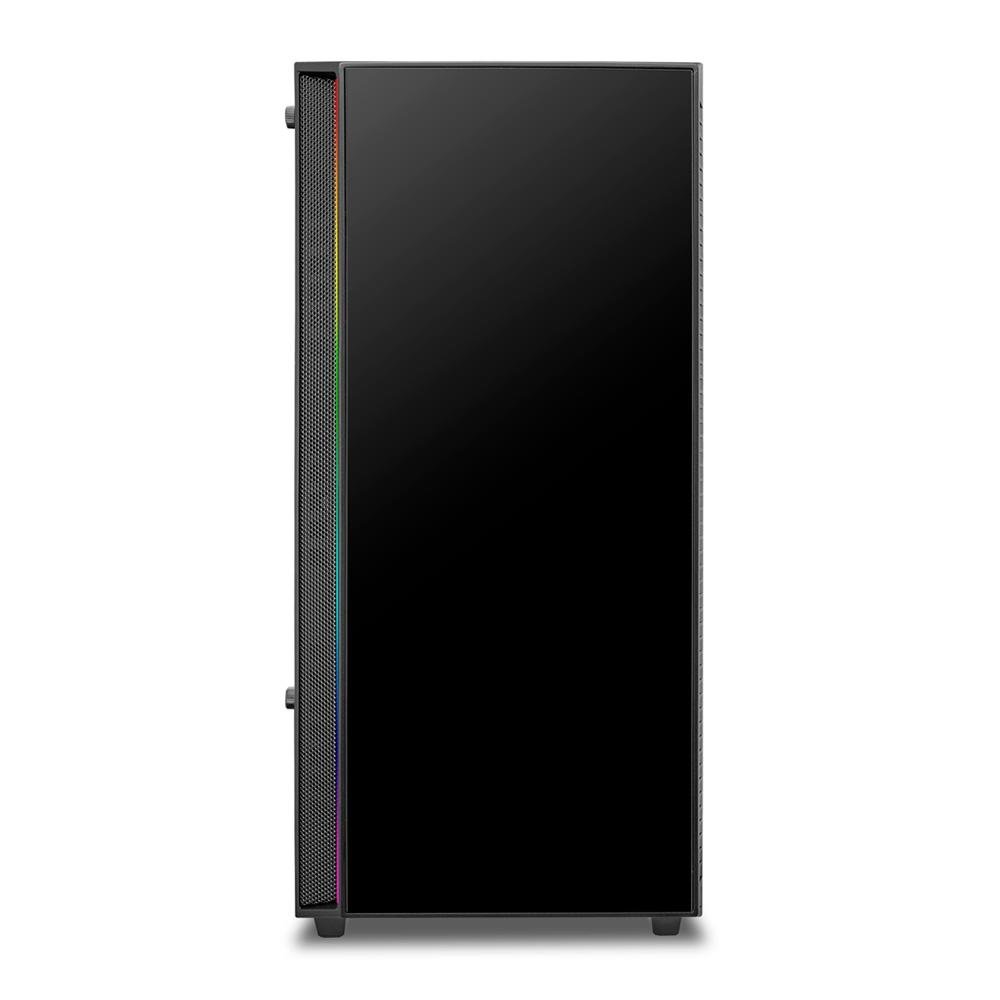 Imagem 9 de 12 do produto Gabinete Gamer Redragon Grapple, Mid Tower, ATX, RGB, Lateral em Vidro, Sem FANs, Preto - GC-607BK