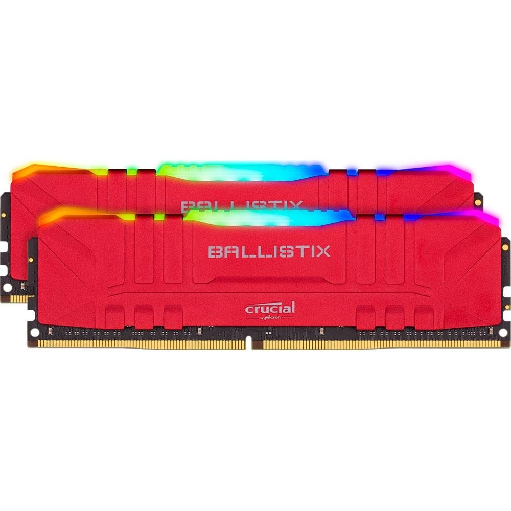 Memória Crucial Ballistix Sport LT, RGB, 16GB (2x8), 3600MHz, DDR4
