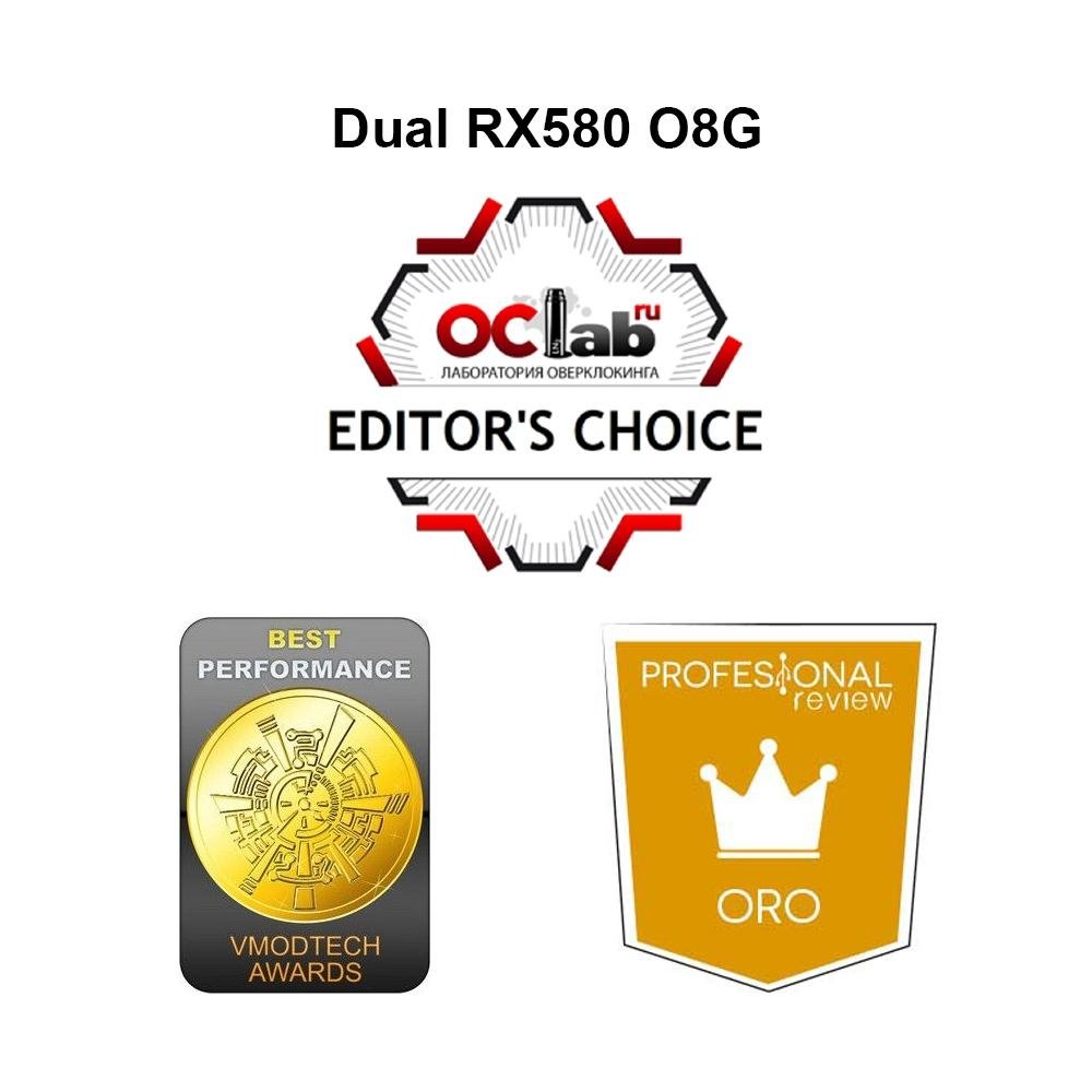 Placa de Vídeo Asus Arez Dual AMD Radeon RX 580 OC Edition, 8GB, GDDR5 - AREZ-DUAL-RX580-O8G Placa de Vídeo Asus Arez Dual AMD Radeon RX 580 OC Edition, 8GB, GDDR5 - AREZ-DUAL-RX580-O8G