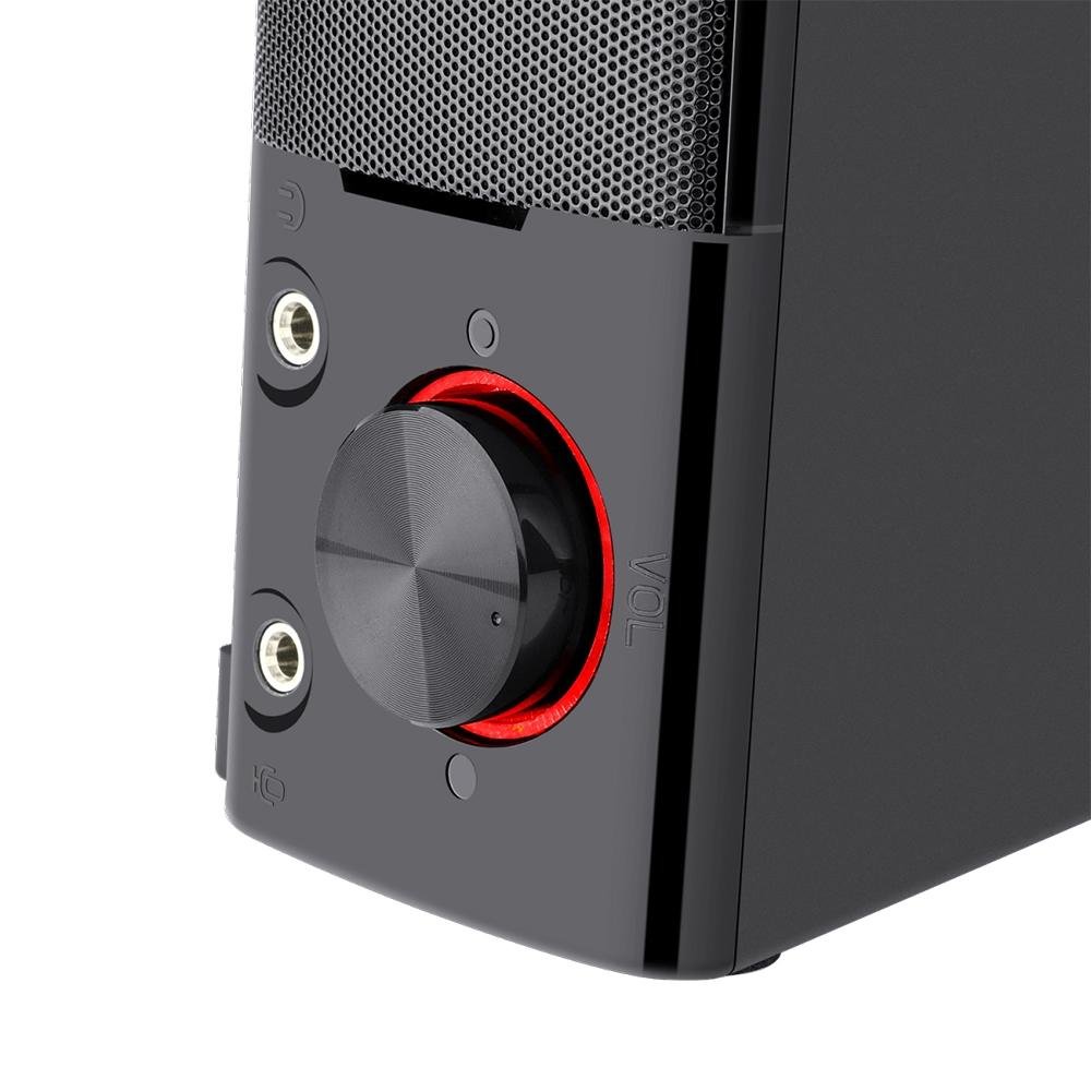 Caixa de Som Gamer Redragon Orpheus, LED, P2 - GS550 Caixa de Som Gamer Redragon Orpheus, LED, P2 - GS550