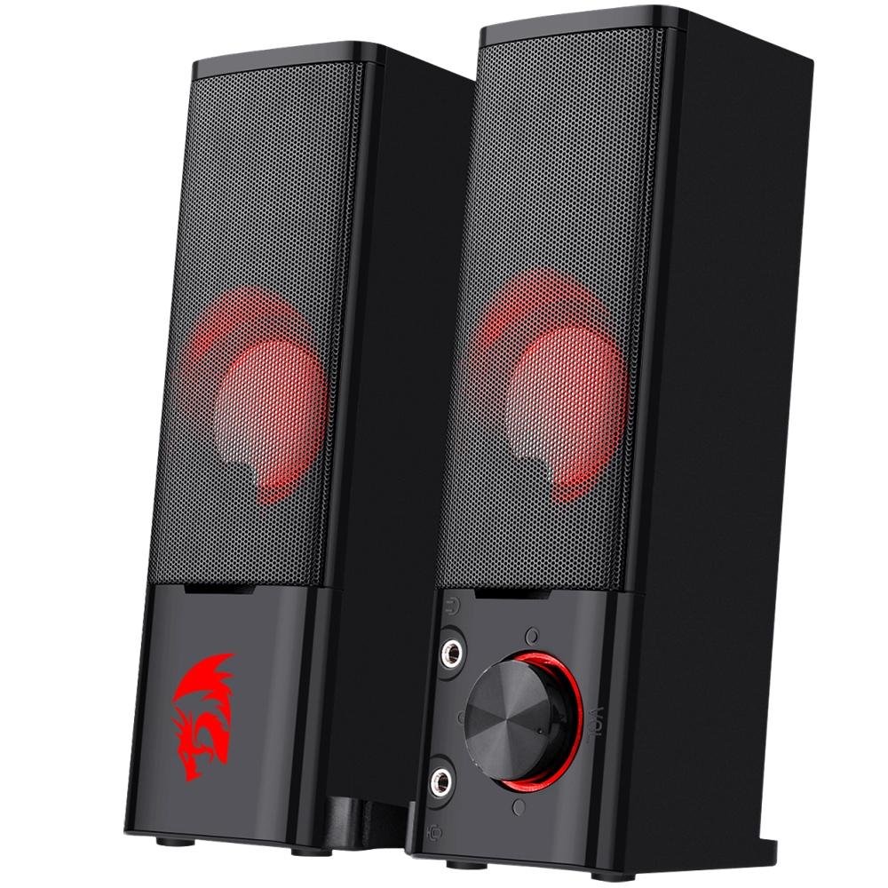 Caixa de Som Gamer Redragon Orpheus, LED, P2 - GS550 Caixa de Som Gamer Redragon Orpheus, LED, P2 - GS550