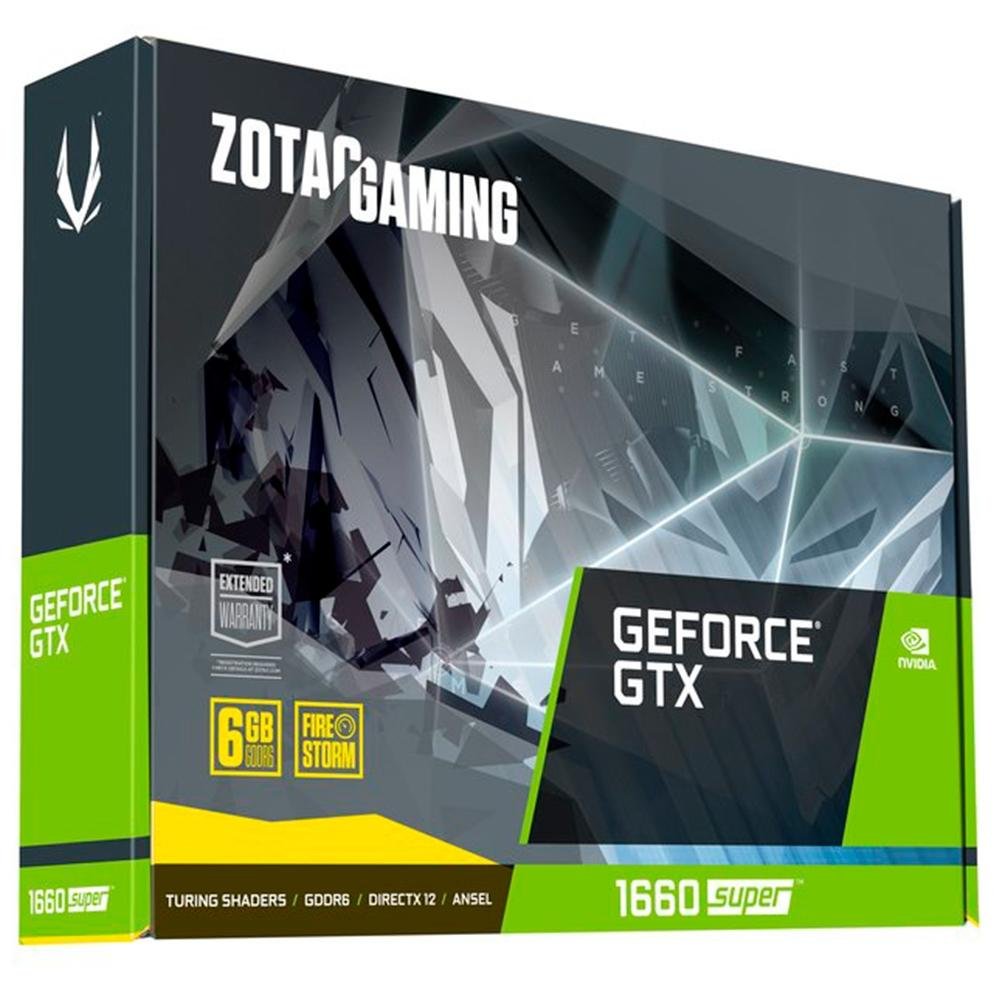Placa de Vídeo GTX 1660 Super Twin Fan Zotac Gaming NVIDIA GeForce, 6 GB GDDR6 - ZT-T16620F-10L