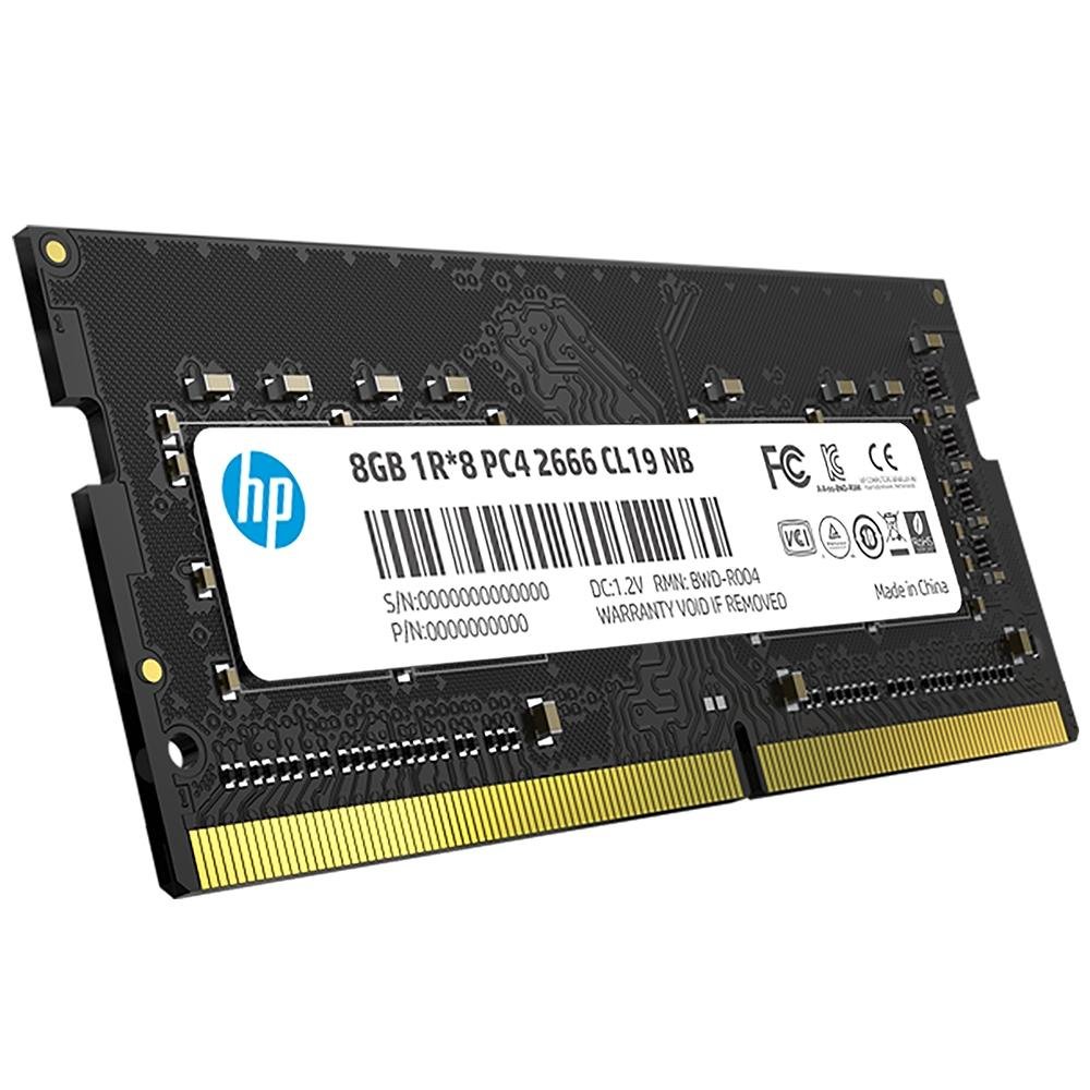 Memória Para Notebook HP S1, 8GB, 2666MHz, DDR4, CL19 - 7EH98AA#ABM Memória Para Notebook HP S1, 8GB, 2666MHz, DDR4, CL19 - 7EH98AA#ABM