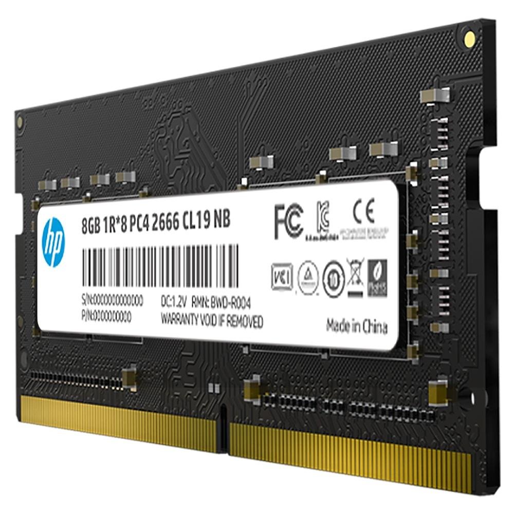 Memória Para Notebook HP S1, 8GB, 2666MHz, DDR4, CL19 - 7EH98AA#ABM Memória Para Notebook HP S1, 8GB, 2666MHz, DDR4, CL19 - 7EH98AA#ABM