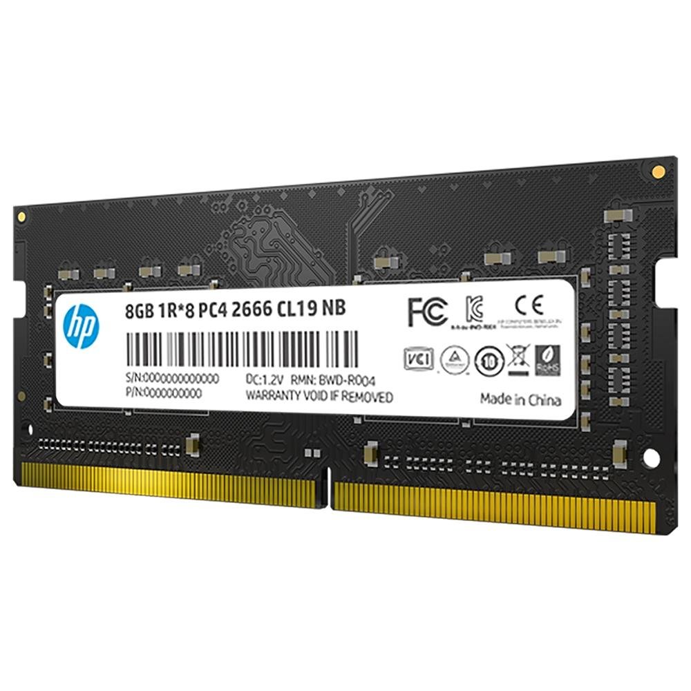 Memória Para Notebook HP S1, 8GB, 2666MHz, DDR4, CL19 - 7EH98AA#ABM Memória Para Notebook HP S1, 8GB, 2666MHz, DDR4, CL19 - 7EH98AA#ABM