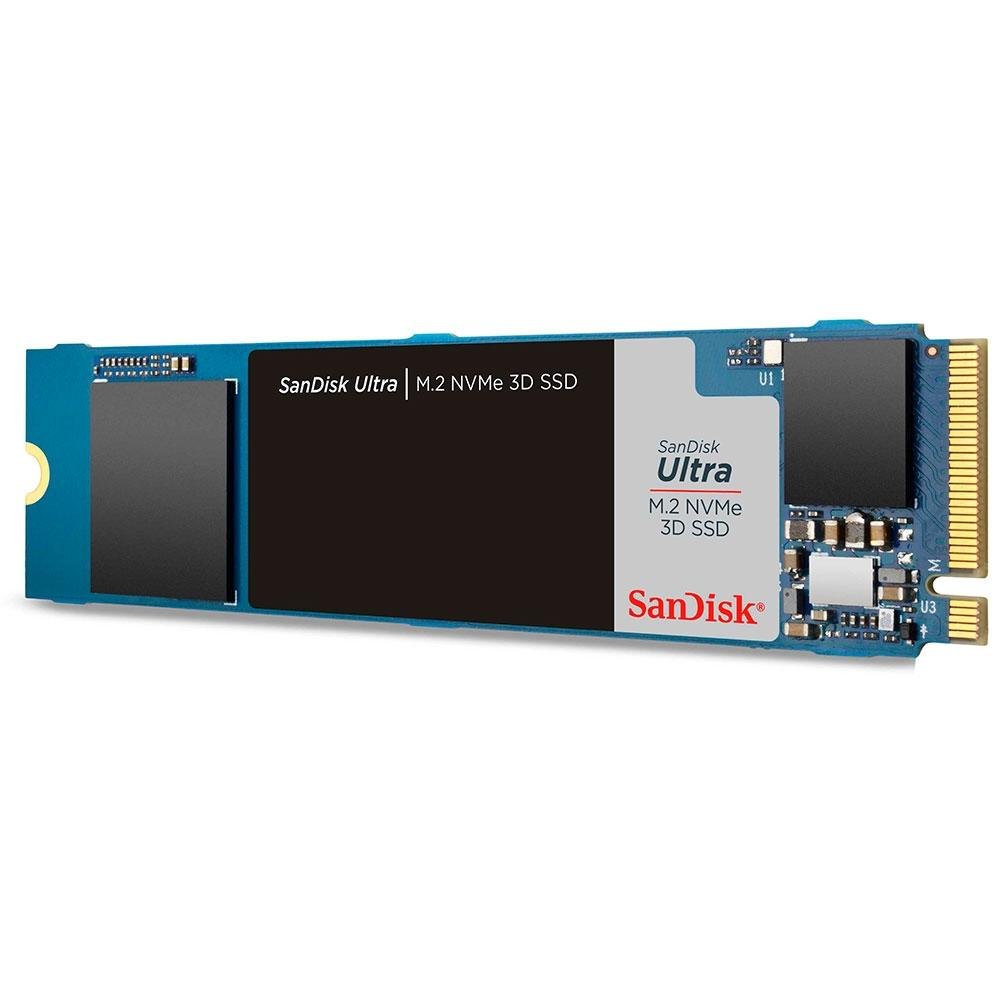 SSD SanDisk Ultra M.2 NVMe 3D, 500GB, M.2, PCIe, NVMe, Leituras