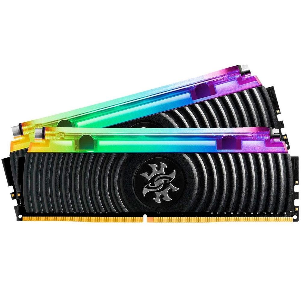 XPG SPECTRIX D80 16GB 2枚 DDR4 3200 RGB Memória XPG Spectrix D80 RGB, 16GB (2x8GB), 3200MHz, DDR4, CL16