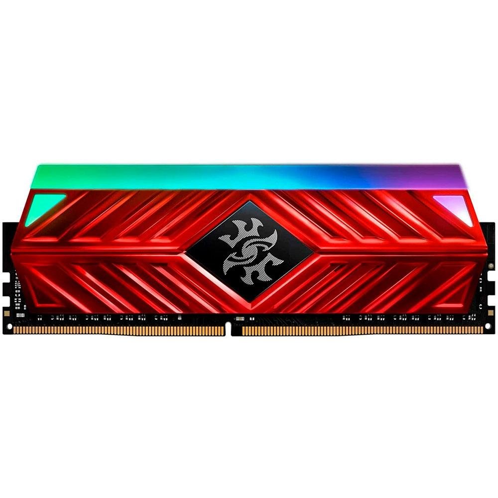 Memória XPG Spectrix D41 RGB, 8GB, 2666MHz, DDR4, CL16, Vermelho