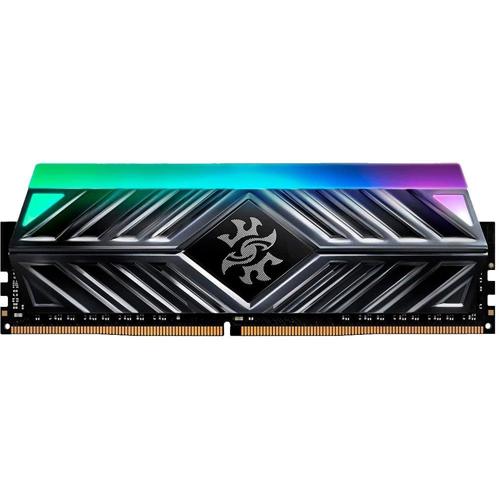 Memória XPG Spectrix D41 RGB, 8GB, 3600MHz, DDR4, CL18, Cinza