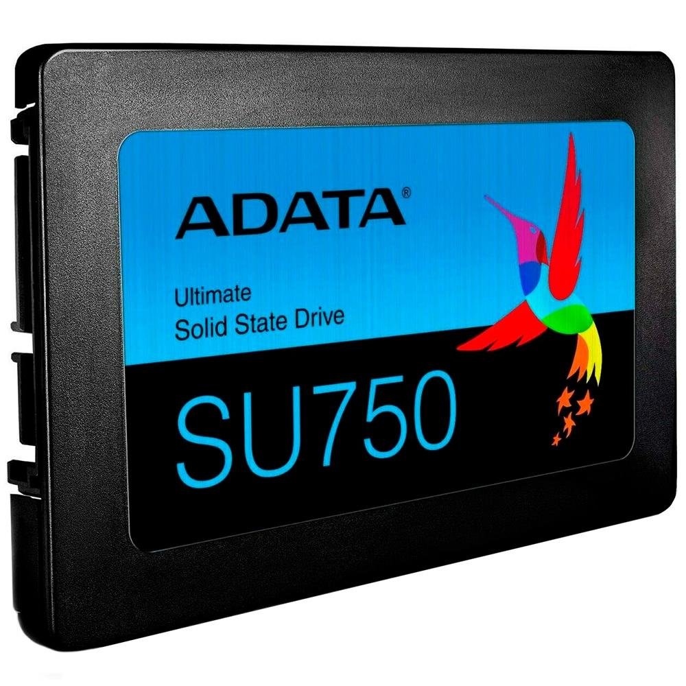 SSD Adata SU750, SATA, 1TB, 2.5", Leitura: 550MB/s e Gravação: 520MB/s Preto - ASU750SS-1TT-C SSD Adata SU750, SATA, 1TB, 2.5", Leitura: 550MB/s e Gravação: 520MB/s Preto - ASU750SS-1TT-C