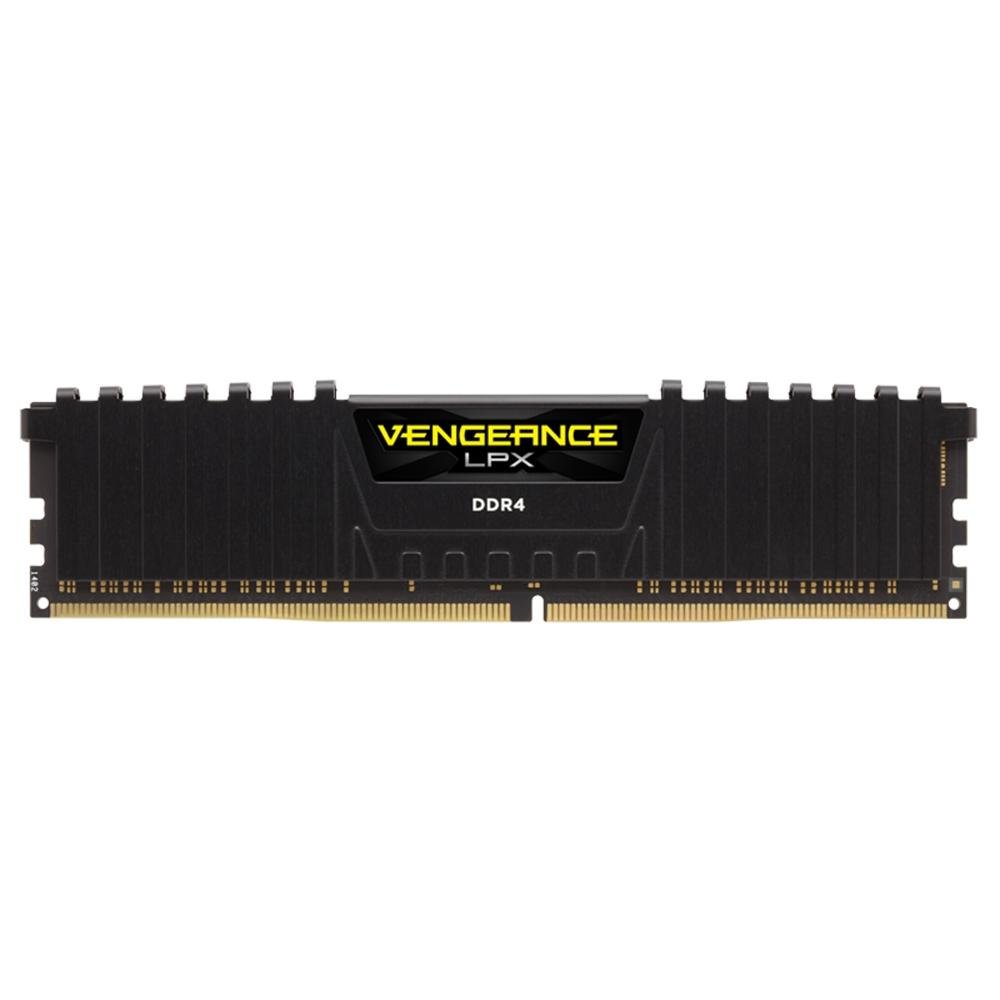 Memória Corsair Vengeance LPX 8GB (2x4GB) 2666Mhz DDR4 C16 Black - CMK8GX4M2A2666C16 Memória Corsair Vengeance LPX 8GB (2x4GB) 2666Mhz DDR4 C16 Black - CMK8GX4M2A2666C16