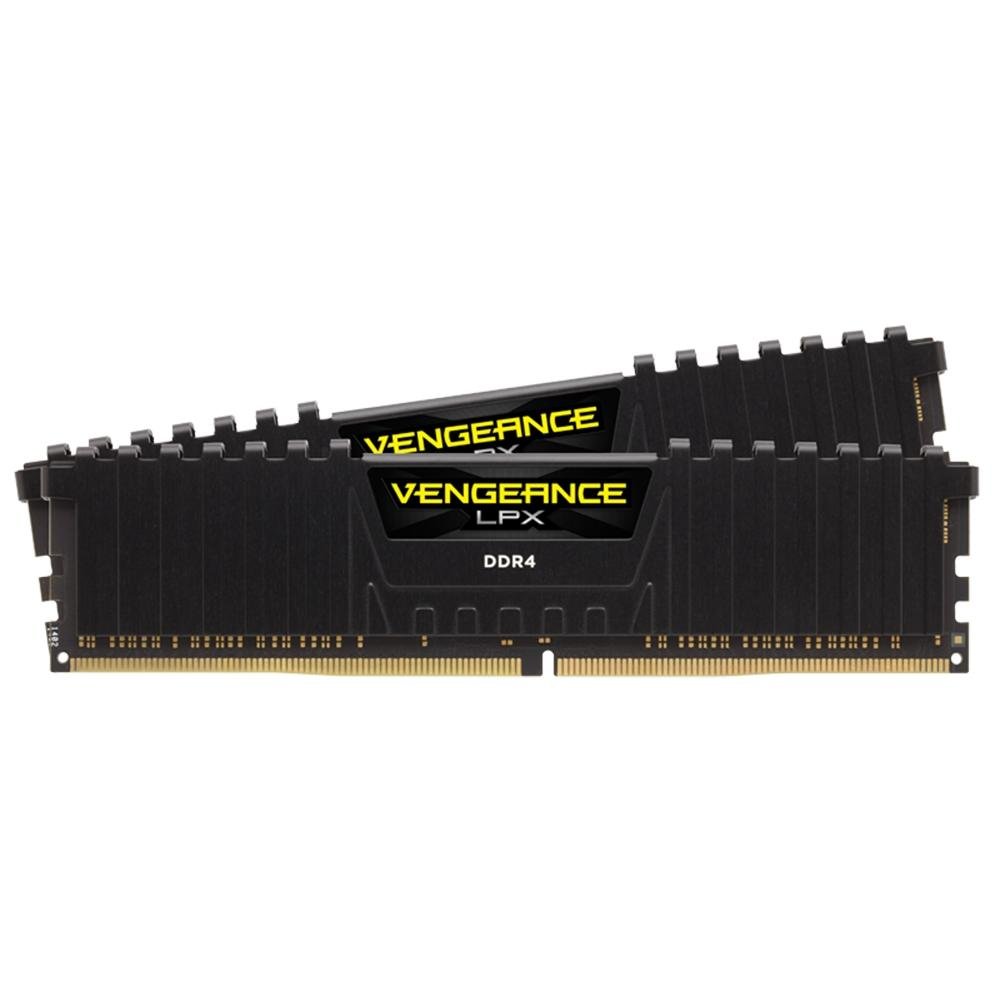 Memória Corsair Vengeance LPX 8GB (2x4GB) 2666Mhz DDR4 C16 Black - CMK8GX4M2A2666C16 Memória Corsair Vengeance LPX 8GB (2x4GB) 2666Mhz DDR4 C16 Black - CMK8GX4M2A2666C16