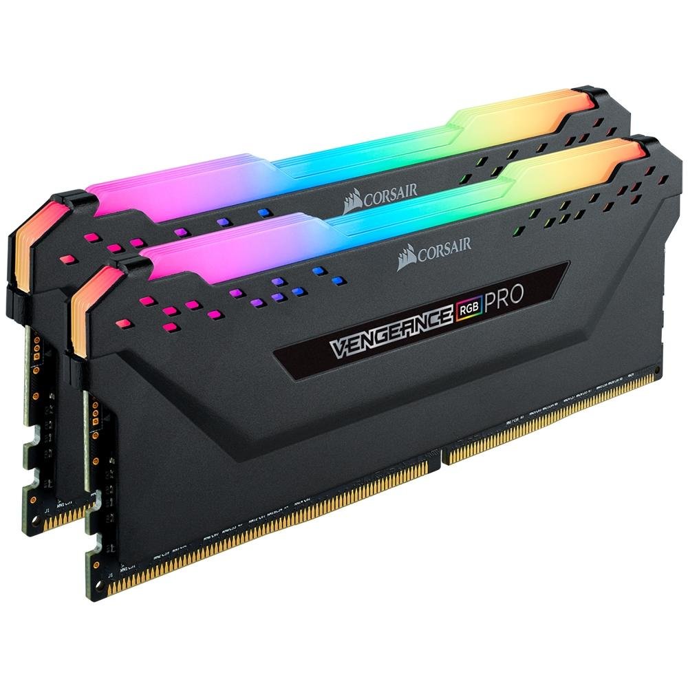 Memória RAM ( Balão.info) Pro, RGB, 32GB (2x16GB), 2666MHz, DDR4, CL16, Preto - CMW32GX4M2A2666C16 - view 4
