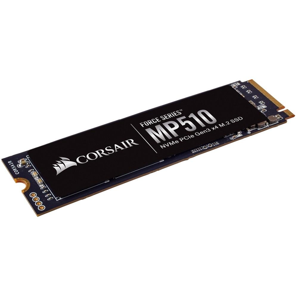 SSD Corsair Force Series MP510, 1920GB, M.2, Leituras: 3480MB/s, Gravações: 2700MB/s, Preto - CSSD-F1920GBMP510 SSD Corsair Force Series MP510, 1920GB, M.2, Leituras: 3480MB/s, Gravações: 2700MB/s, Preto - CSSD-F1920GBMP510