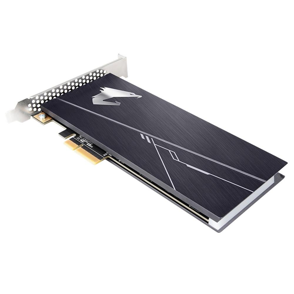 Imagem 4 de 7 do produto SSD Aorus RGB AIC, 1TB, PCIe, NVMe, Leituras: 3480Mb/s e Gravações: 3080Mb/s - GP-ASACNE2100TTTDR