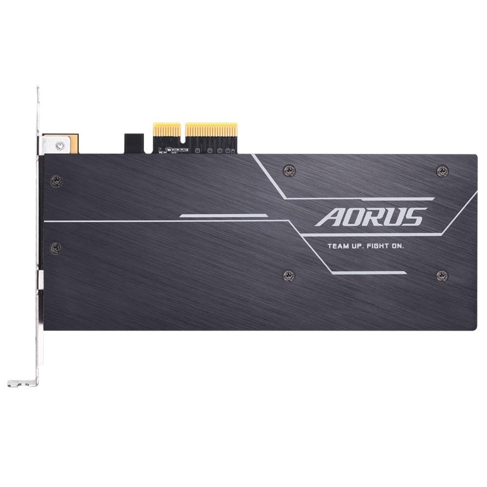 Imagem 7 de 7 do produto SSD Aorus RGB AIC, 1TB, PCIe, NVMe, Leituras: 3480Mb/s e Gravações: 3080Mb/s - GP-ASACNE2100TTTDR