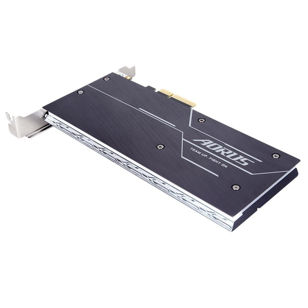 Imagem 5 de 7 do produto SSD Aorus RGB AIC, 1TB, PCIe, NVMe, Leituras: 3480Mb/s e Gravações: 3080Mb/s - GP-ASACNE2100TTTDR