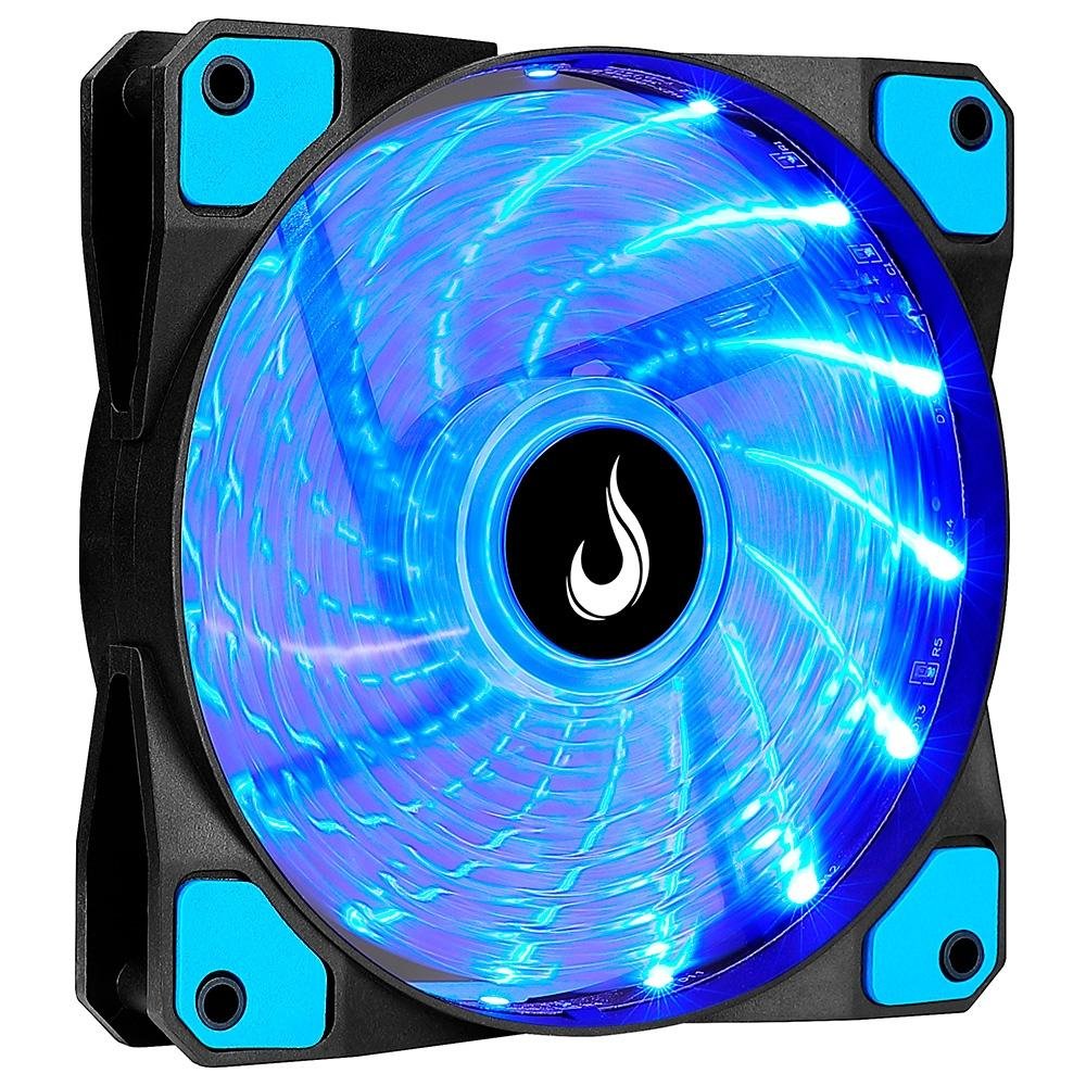 Ventoinha Rise Mode Wind W1, 120mm, LED Azul, Preto - RM-WN-01-BB 4