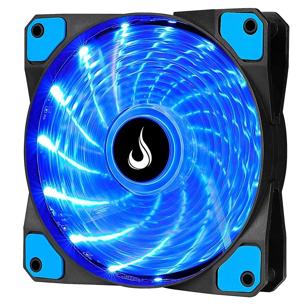 Ventoinha Rise Mode Wind W1, 120mm, LED Azul, Preto - RM-WN-01-BB - view 2