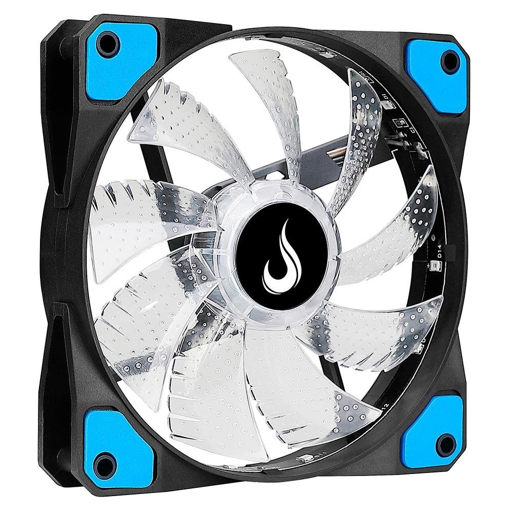 Ventoinha Rise Mode Wind W1, 120mm, LED Azul, Preto - RM-WN-01-BB - view 7