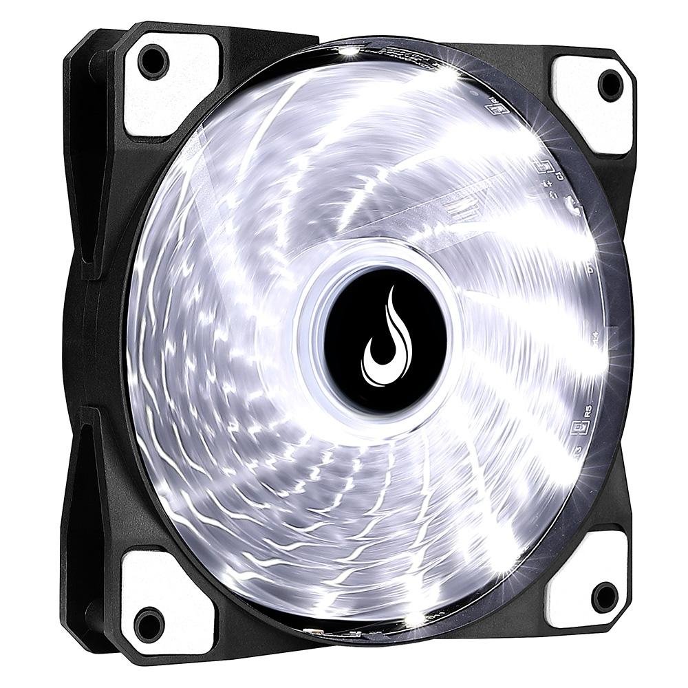 Ventoinha Rise Mode Wind W1, 120mm, LED Branco, Preto - RM-WN-01-BW 4