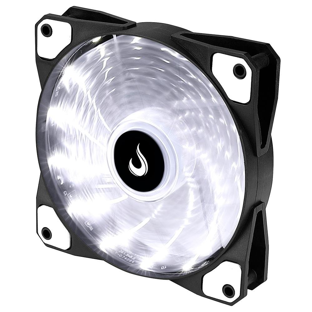 Ventoinha Rise Mode Wind W1, 120mm, LED Branco, Preto - RM-WN-01-BW Ventoinha Rise Mode Wind W1, 120mm, LED Branco, Preto - RM-WN-01-BW