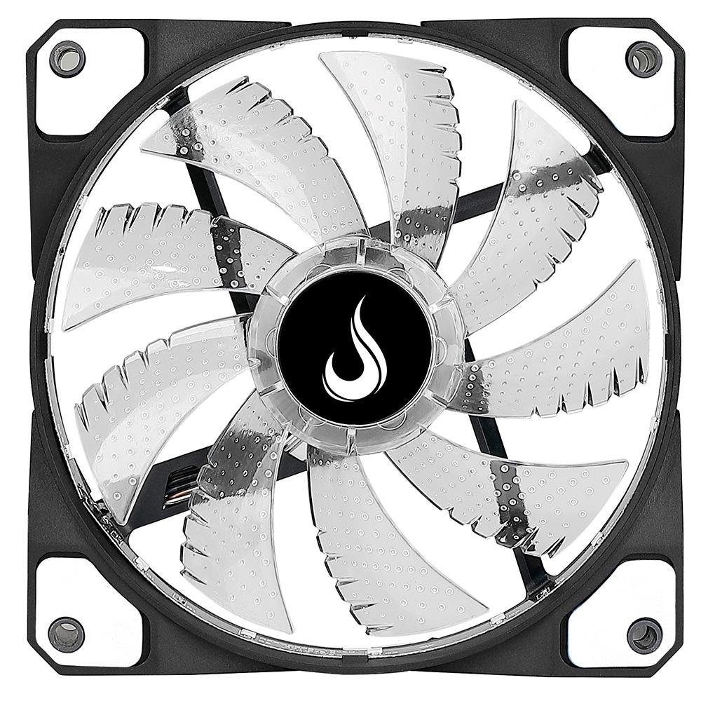 Ventoinha Rise Mode Wind W1, 120mm, LED Branco, Preto - RM-WN-01-BW Ventoinha Rise Mode Wind W1, 120mm, LED Branco, Preto - RM-WN-01-BW