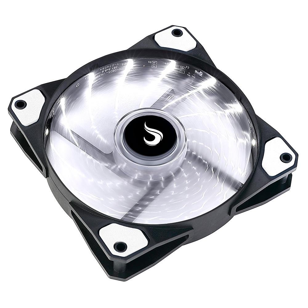 Ventoinha Rise Mode Wind W1, 120mm, LED Branco, Preto - RM-WN-01-BW 12