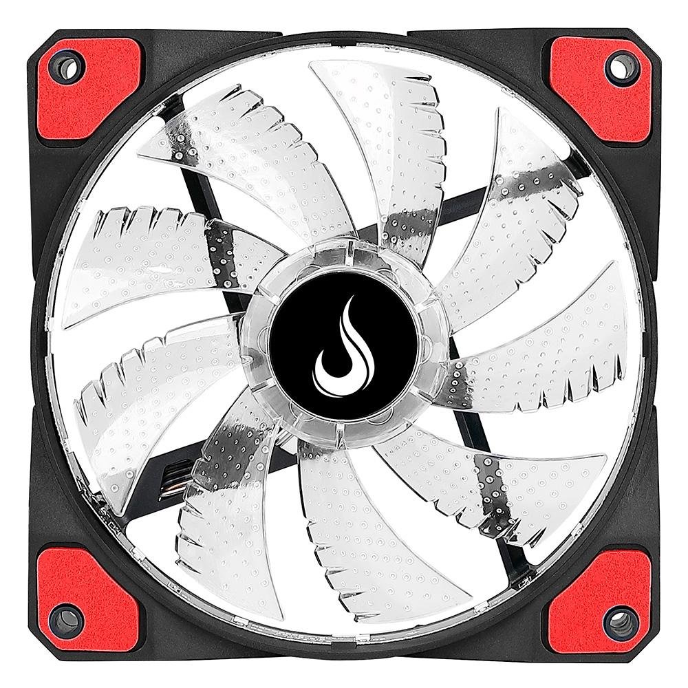 Ventoinha Rise Mode Wind W1, 120mm, LED Vermelho, Preto - RM-WN-01-BR - view 5