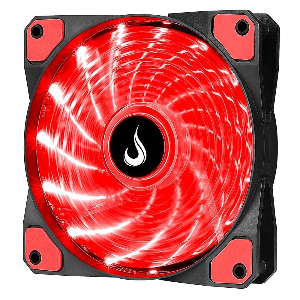 Ventoinha Rise Mode Wind W1, 120mm, LED Vermelho, Preto - RM-WN-01-BR - view 3