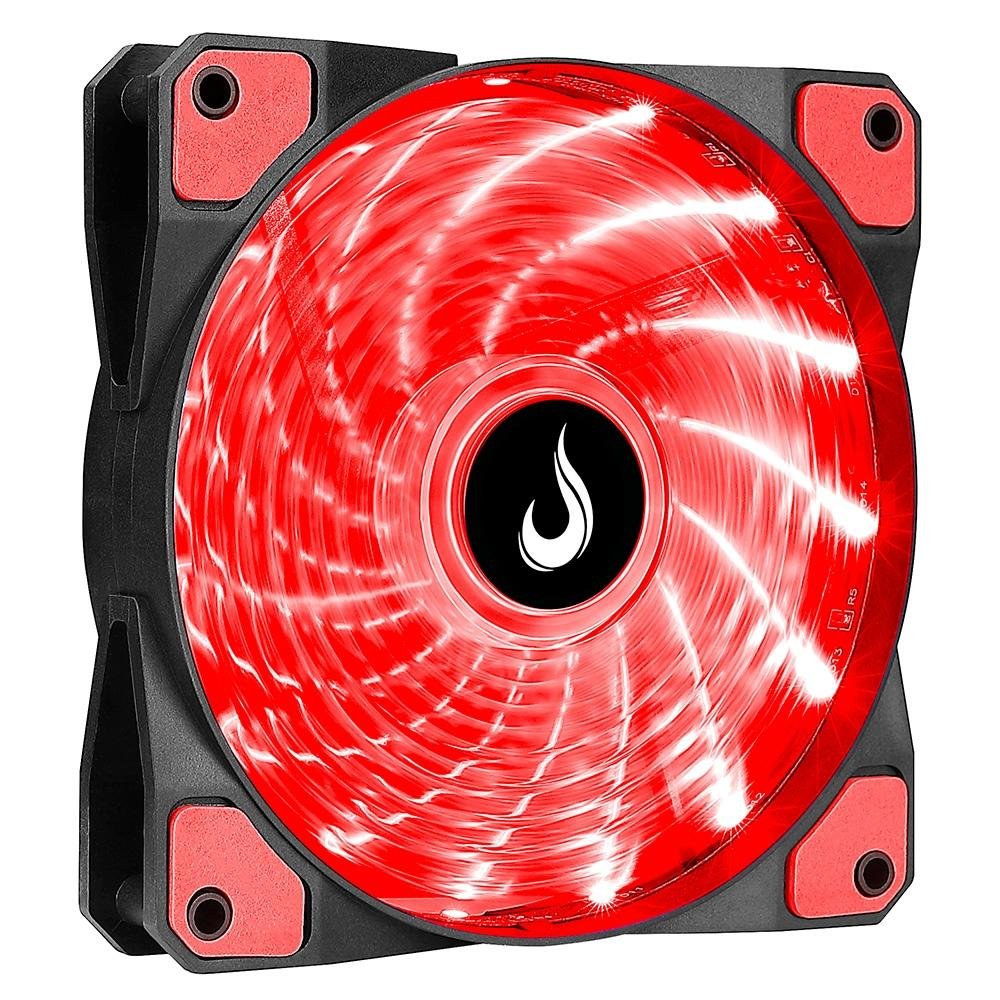 Ventoinha Rise Mode Wind W1, 120mm, LED Vermelho, Preto - RM-WN-01-BR 4