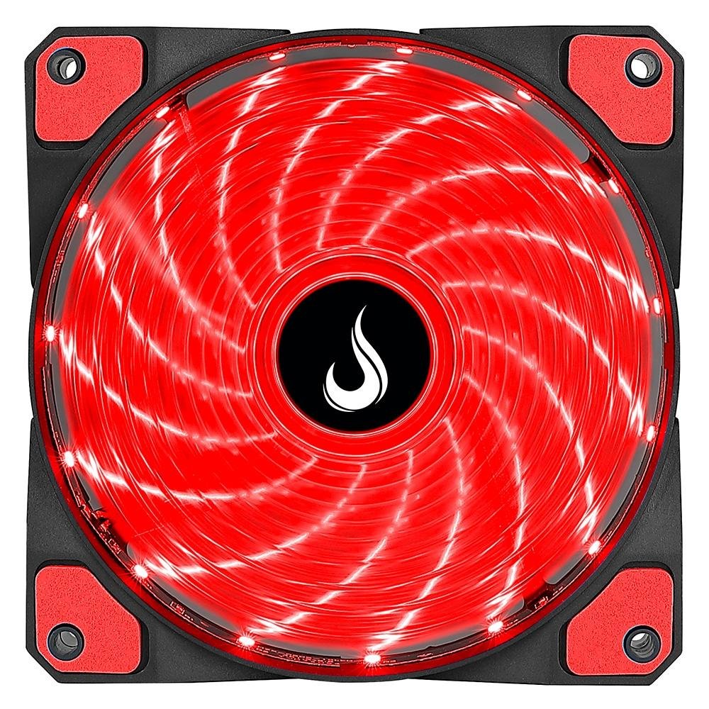 Ventoinha Rise Mode Wind W1, 120mm, LED Vermelho, Preto - RM-WN-01-BR - view 2