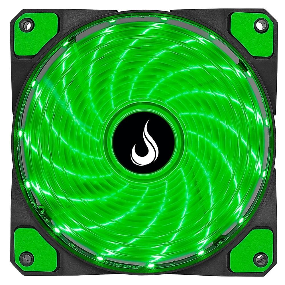Ventoinha Rise Mode Wind W1, 120mm, LED Verde, Preto - RM-WN-01-BG 6